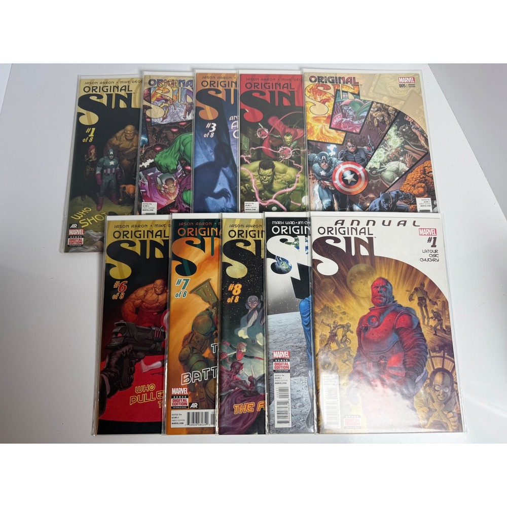 Marvel Original Sin Comic Set #0-8 & Annual 1 2014 Jason Aaron Deodato Variant